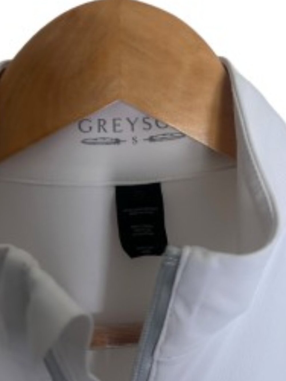 Greyson White 1/4 Zip Pullover Small - Picture 2 of 5